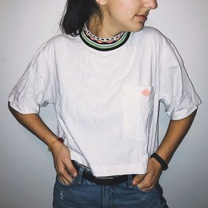 Gotcha Fresh Solid White Crop T-Shirt